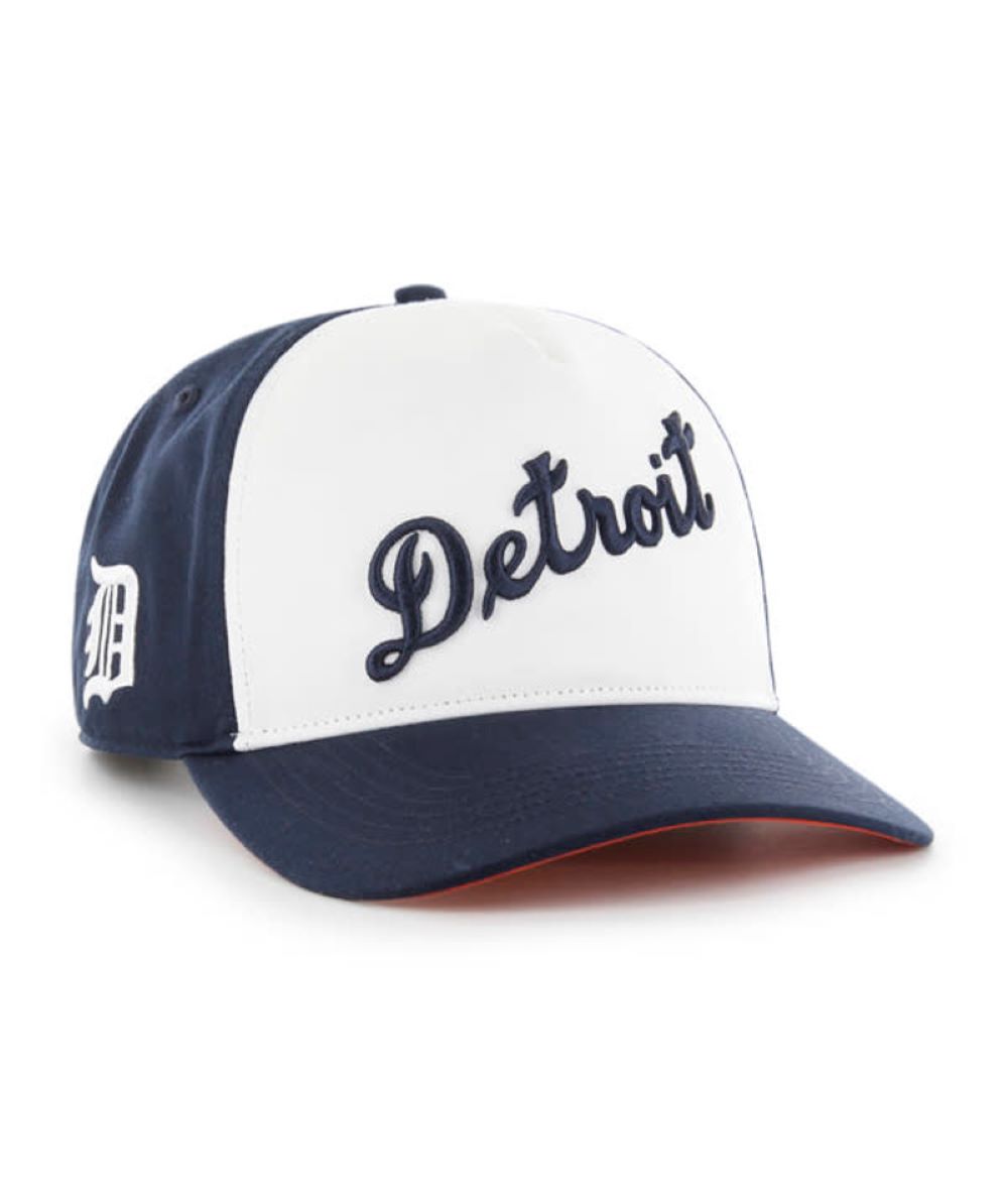 Men's '47 Navy/White Detroit Tigers Cooperstown Collection Retro Contra Hitch Snapback Hat