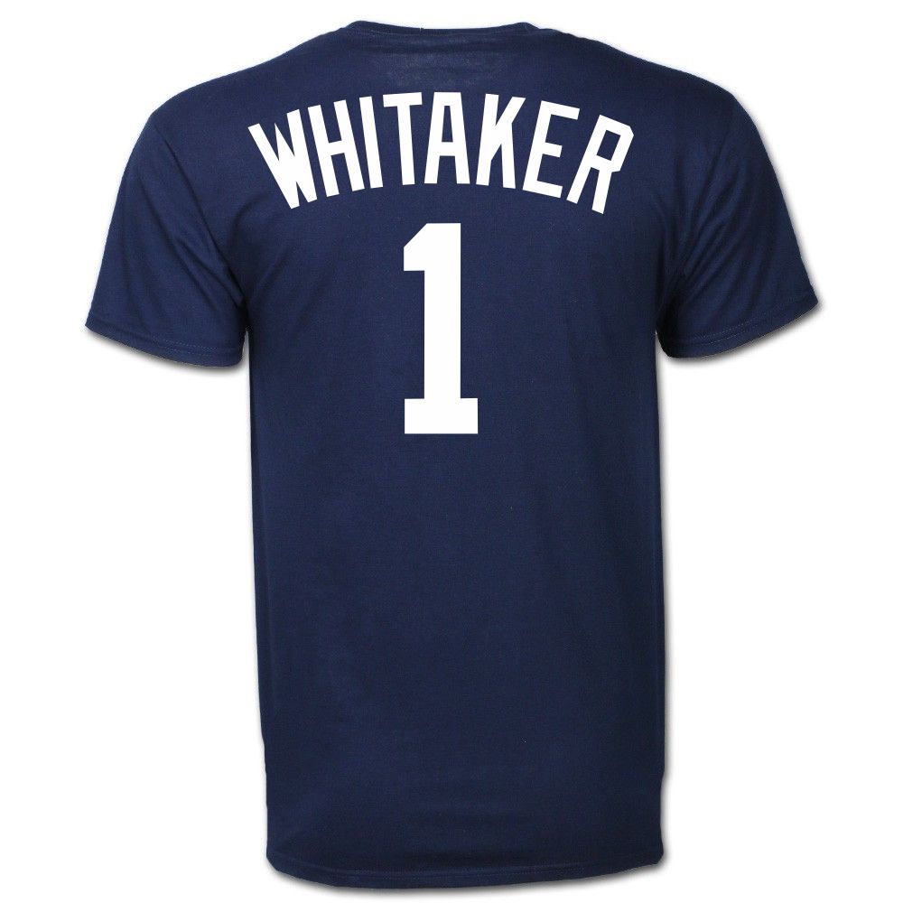 Wright & Ditson Lou Whitaker #1 Detroit Tigers Home Wordmark T-Shirt by Vintage Detroit Collection