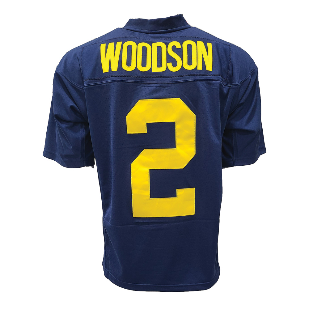 Men's Mitchell & Ness Charles Woodson Navy Michigan Wolverines Authentic  Jersey