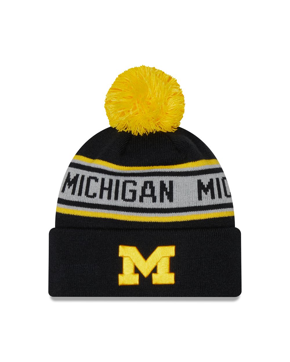 University of Michigan Men's Knit Repeat Hat - Vintage Detroit Collection