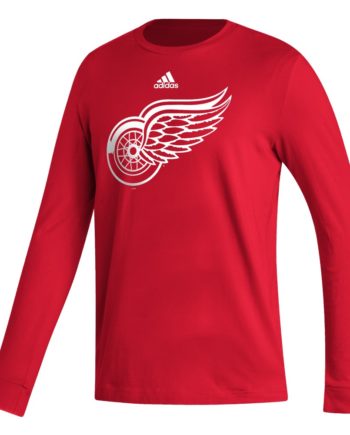 Fanatics NHL Detroit Red Wings 2-Hit Tri-Blend Grey T-Shirt, Men's, Medium, Gray