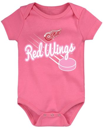Detroit Red Wings Infant Baby Lil' Jersey Creeper Bib &