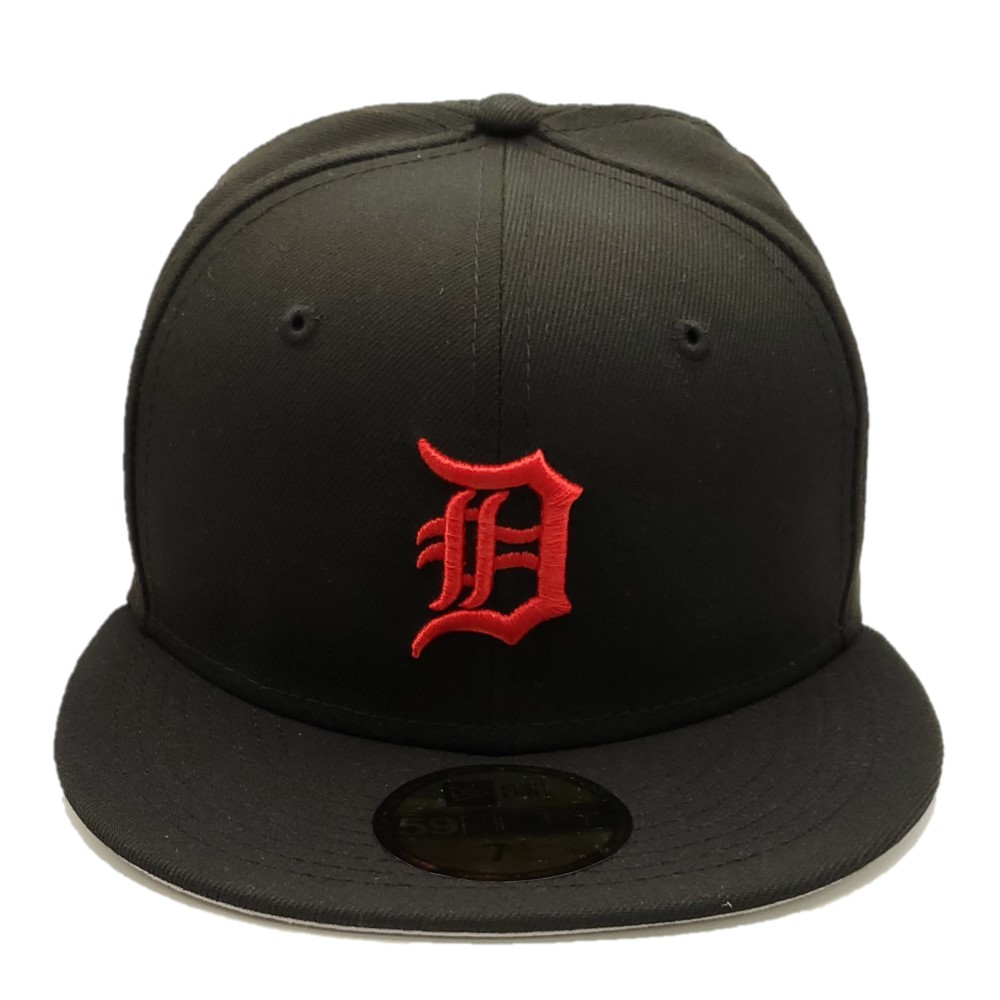 Detroit Red Wings 2T WORDMARK Black-Red Fitted Hat