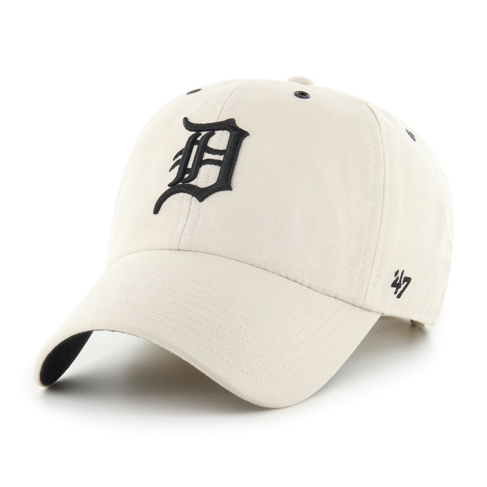 Detroit Tigers 47 Brand Bone Lunar Clean Up Adjustable Hat