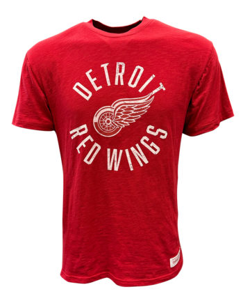 NHL, Shirts, Detroit Red Wings Shirt Mens Medium Red Striped Hem Sewn  Long Sleeve Nhl Hockey