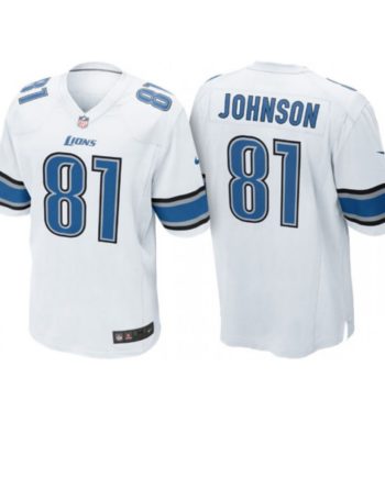 Johnson #81 Detroit Lions Youth Road Jersey