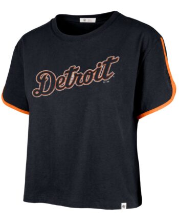 Detroit Tigers Women's Dolphin Hem Crop T-Shirt