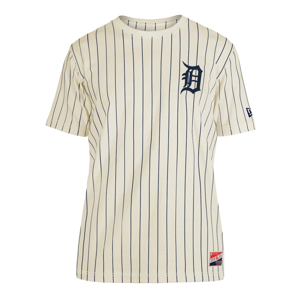 Detroit Tigers Throwback Striped Men's T-Shirt - Vintage Detroit Collection