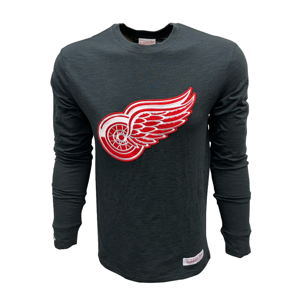 Detroit Red Wings Mitchell & Ness Open Net T-Shirt Long Sleave
