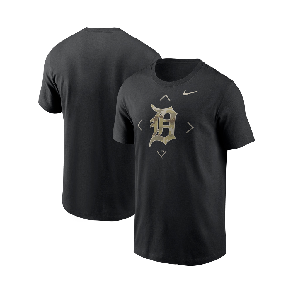 Detroit Tigers Nike Camo Logo T-Shirt - Vintage Detroit Collection