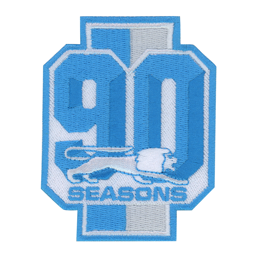 Detroit Lions celebrating 90th season with jersey patch and logo