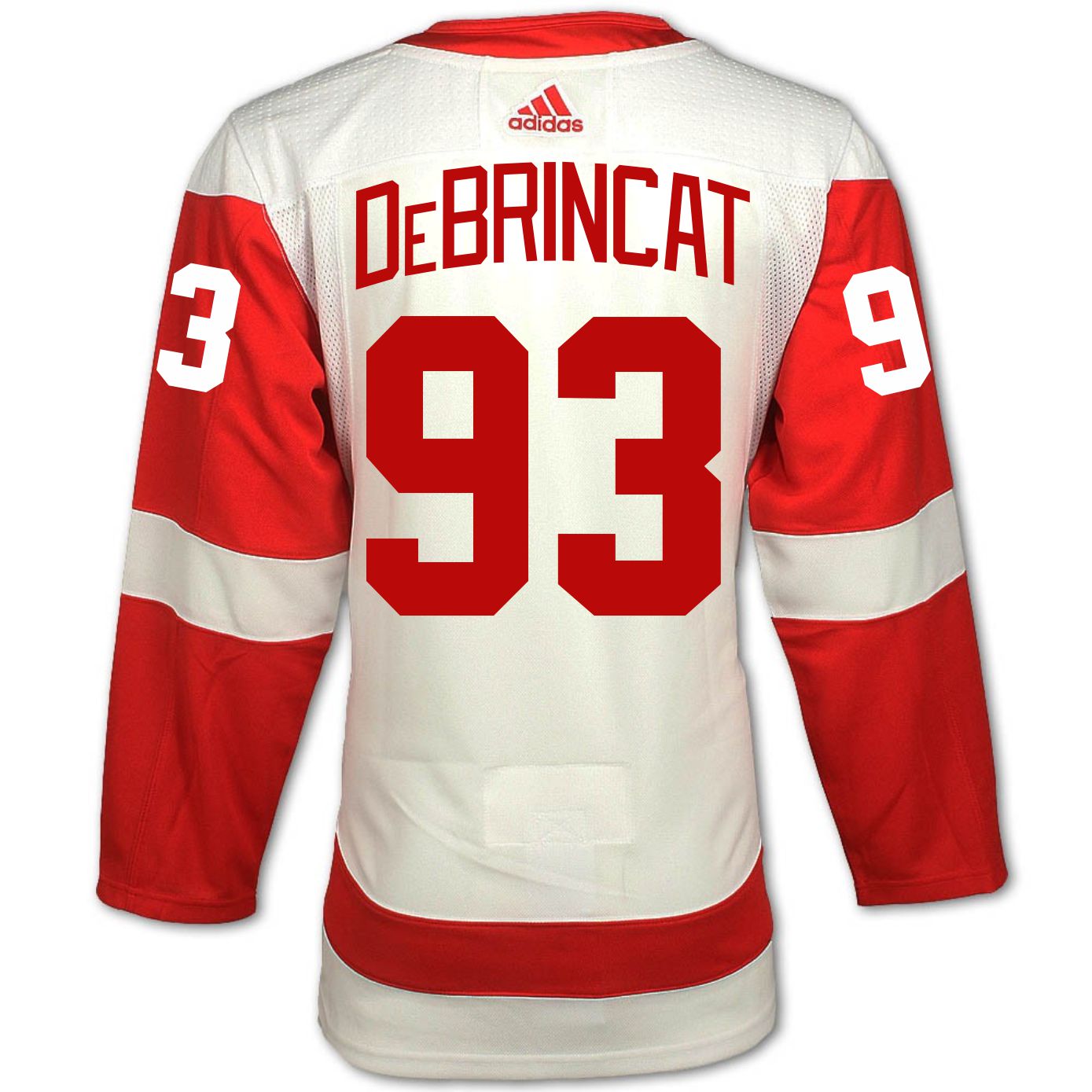 Alex DeBrincat #93 Detroit Red Wings Adidas Home Primegreen Authentic Jersey by Vintage Detroit Collection
