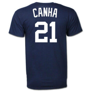 Mark Canha #21 Detroit Tigers Home Wordmark T-Shirt