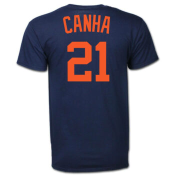 Mark Canha #21 Detroit Tigers Road Wordmark T-Shirt