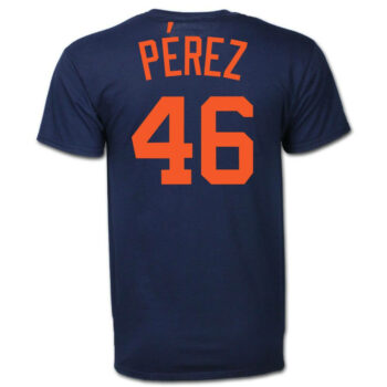 Wenceel Perez #46 Detroit Tigers Road Wordmark T-Shirt